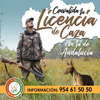 Convalidación licencia de caza con la de Andalucía